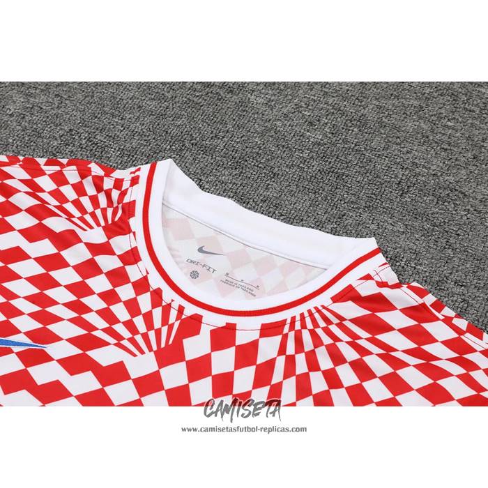 Chandal del Chelsea 2022-2023 Manga Corta Rojo y Blanco - Pantalon Corto